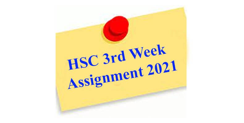HSC Assignment 2021 3rd Week All Board