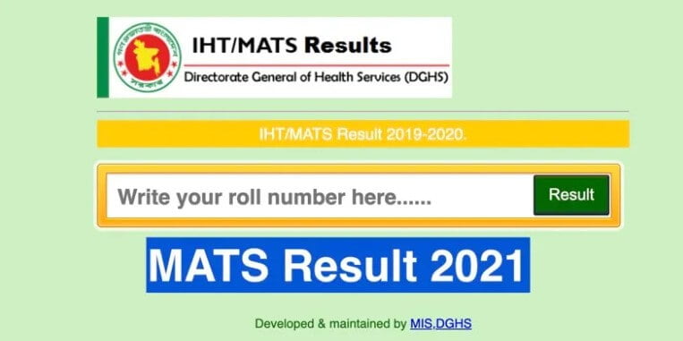 MATS Result 2021