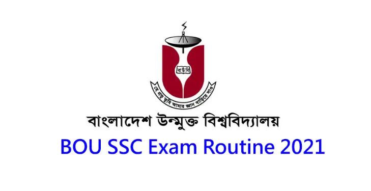 BOU SSC Exam Routine 2021