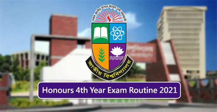 Honours 4th Year Exam Routine 2021