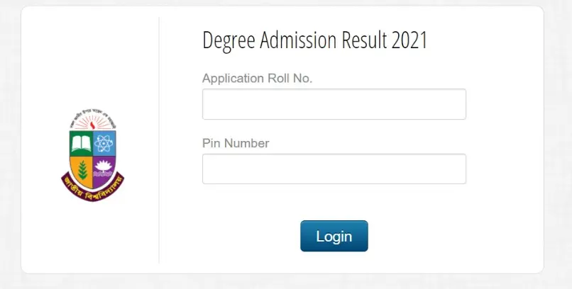 Degree Admission Result 2021