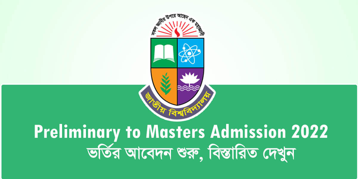 Preliminary to Masters Admission 2022
