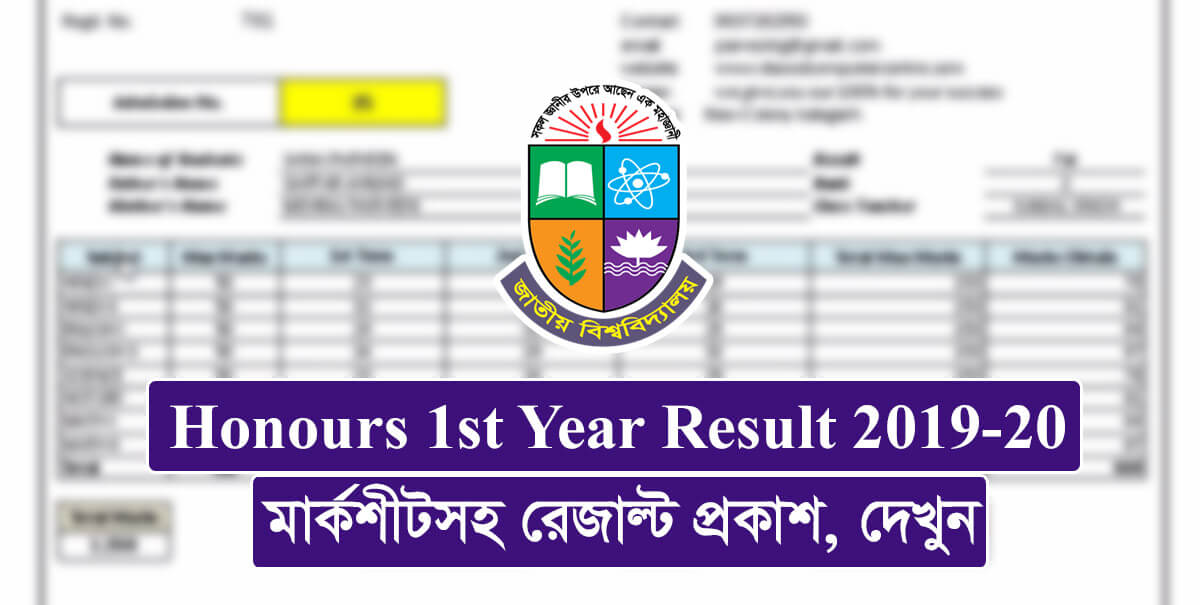Honours 1st Year Result 2019-20