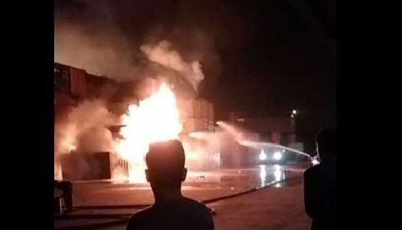 Fire at BM Container Depot