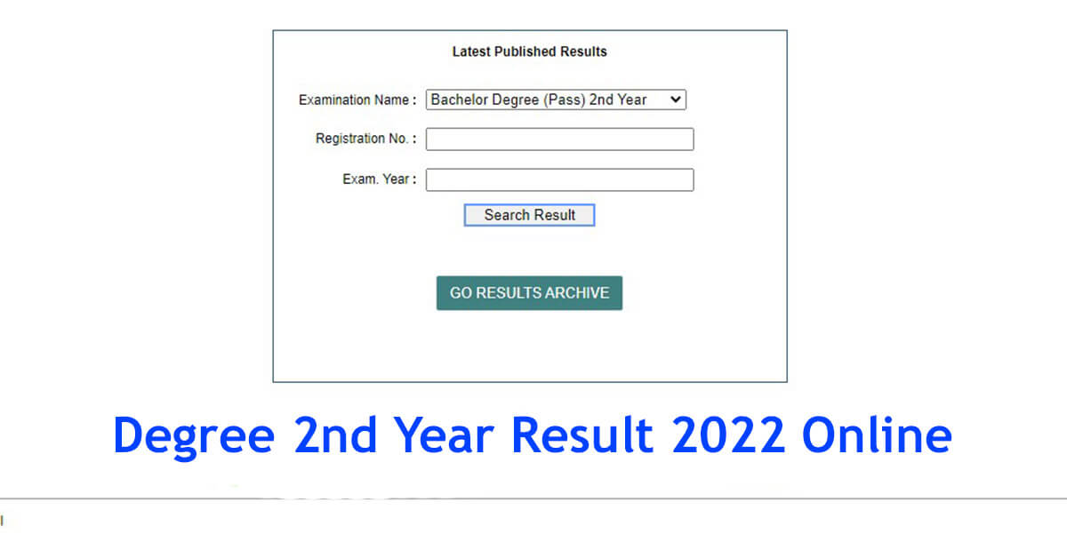 Degree 2nd Year Result 2022 Online