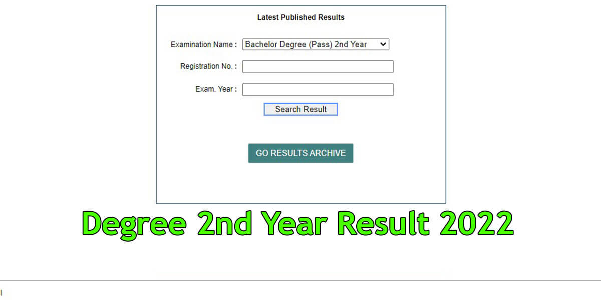 Degree 2nd Year Result 2022