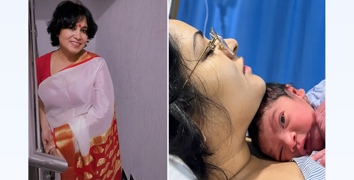 Pori Moni shared her baby's face on Facebook, Taslima Nasrin Says