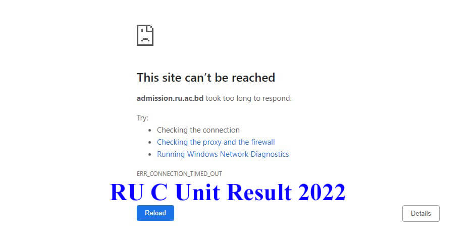 RU C Unit Result 2022 Live